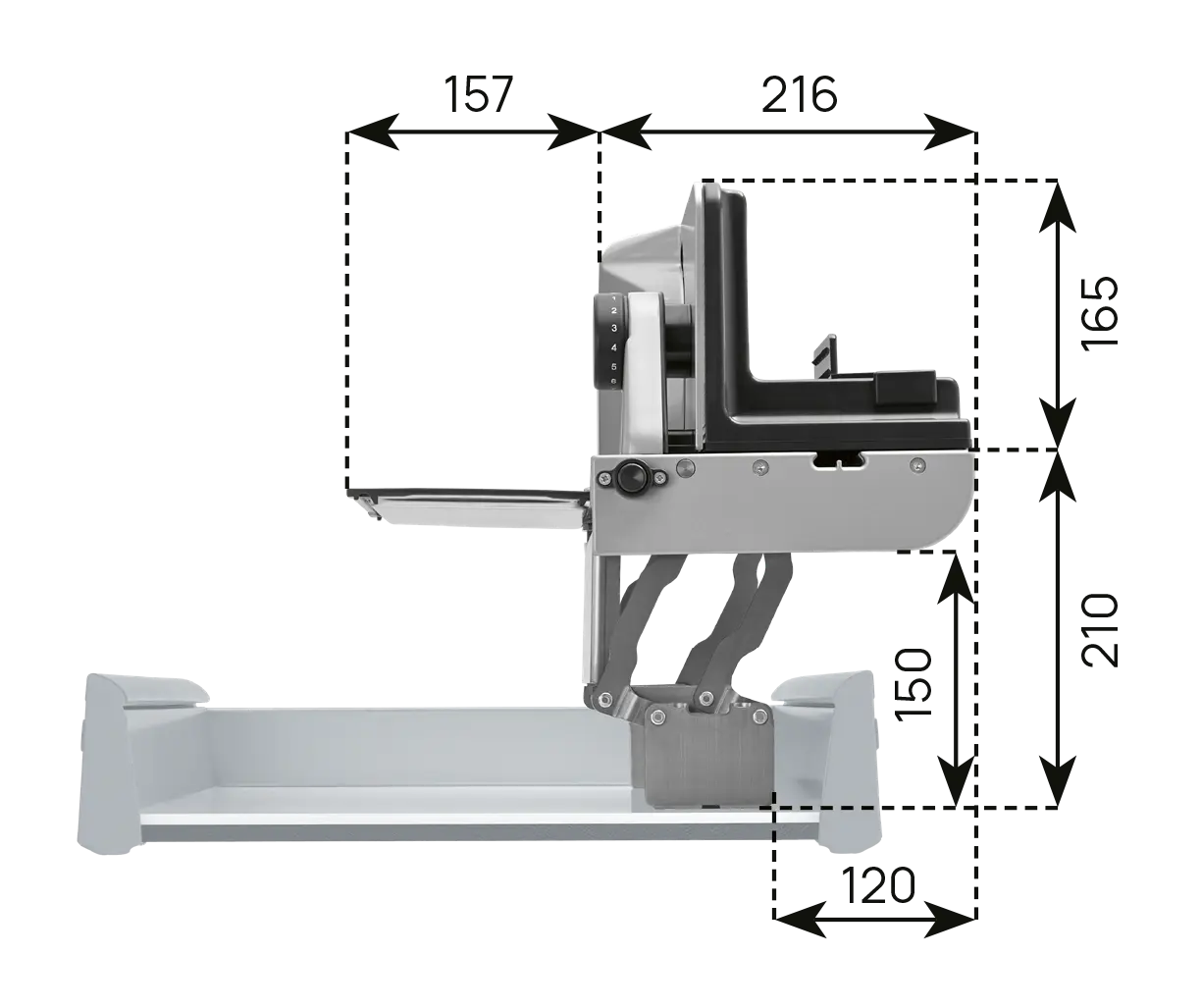 Built-in food slicer BFS 62 SR-H