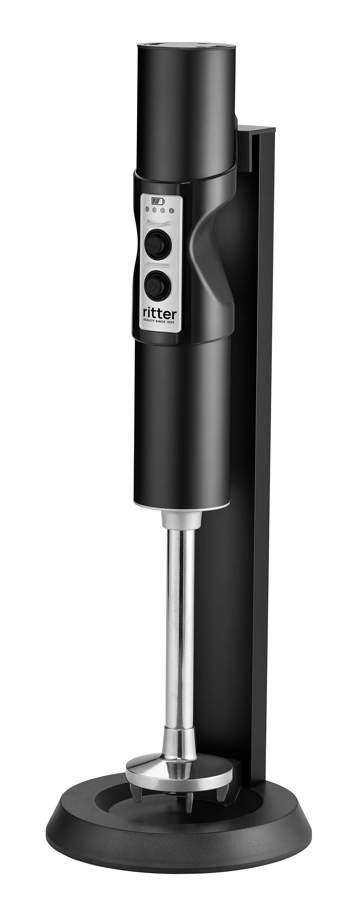 Electric hand blender in black