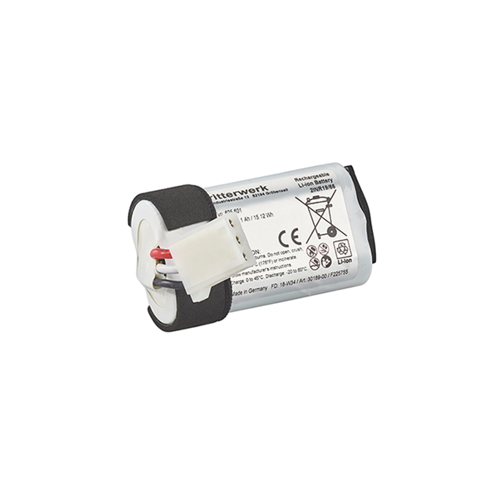 Ein Bild des Akkus des Stabmixers.