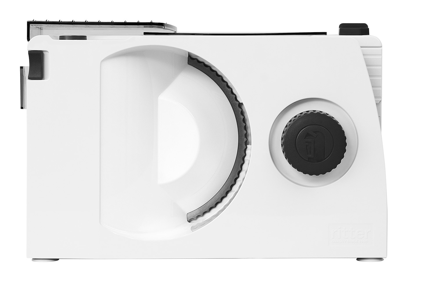 Weißer Allesschneider aus Kunststoff