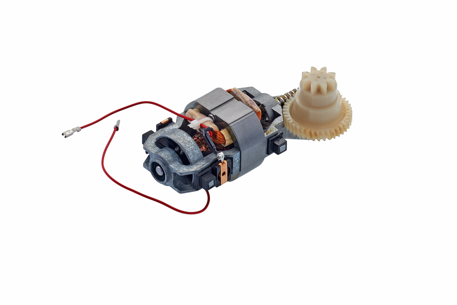 Motor with a white gear (right-handed operated) Motor with a white gear (right-handed operated)