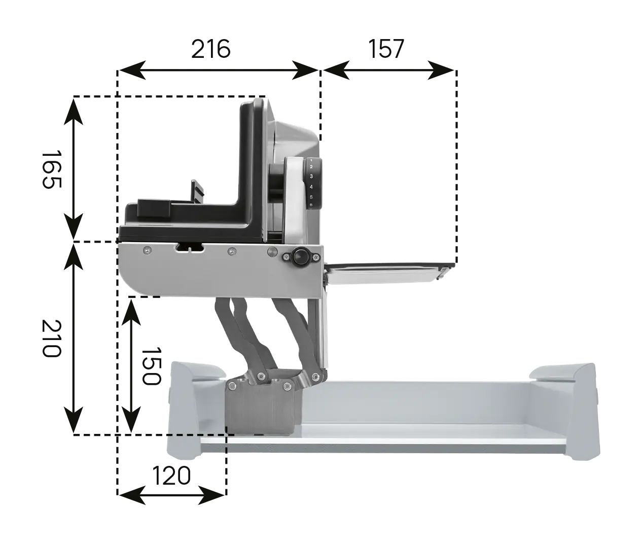 Built-in food slicer BFS 62 SL-H