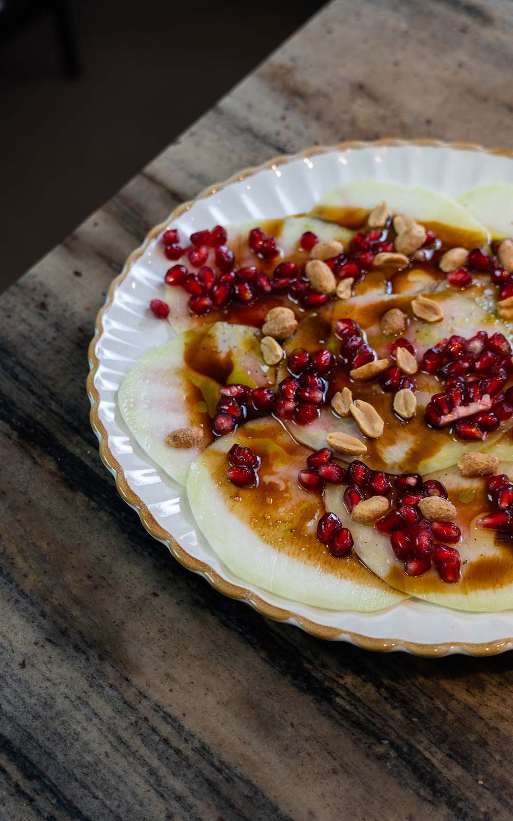 Kohlrabi Granatapfel Carpaccio
