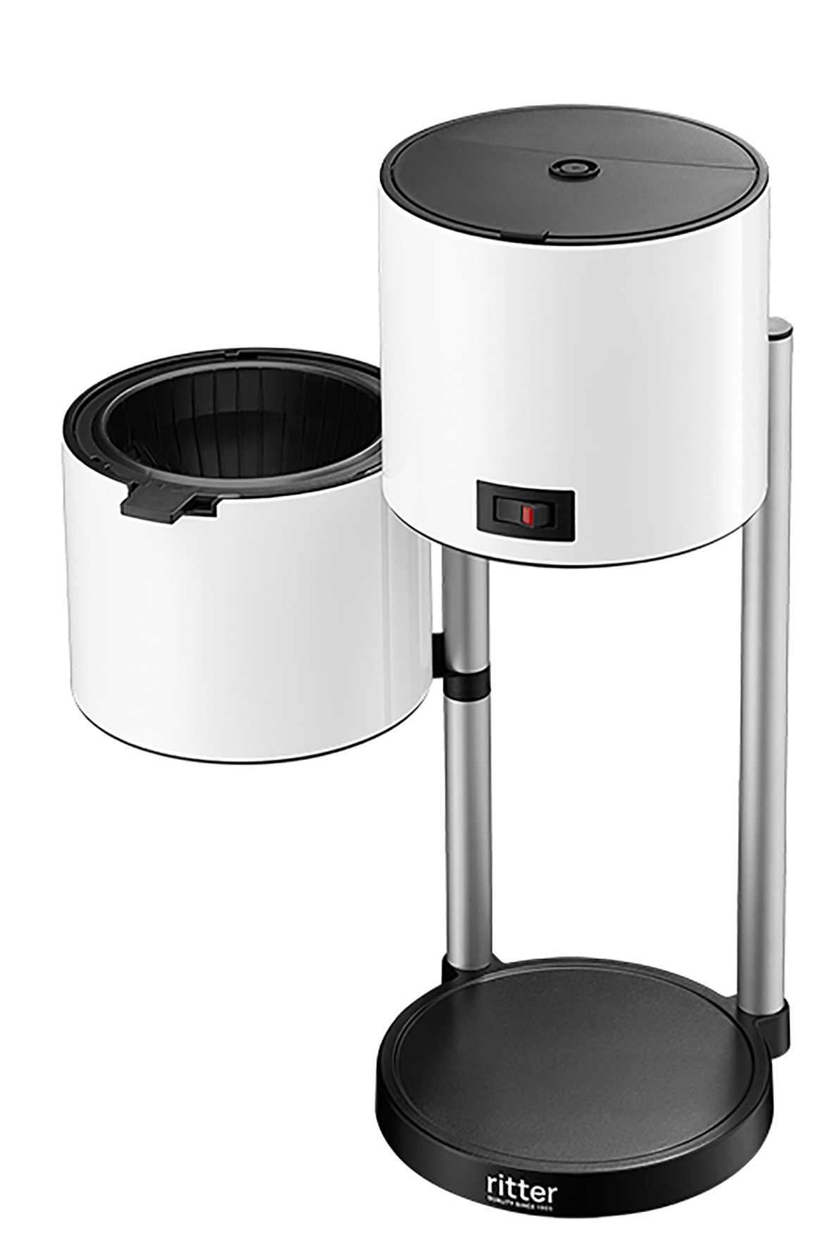 Kaffeemaschine, geöffnet
