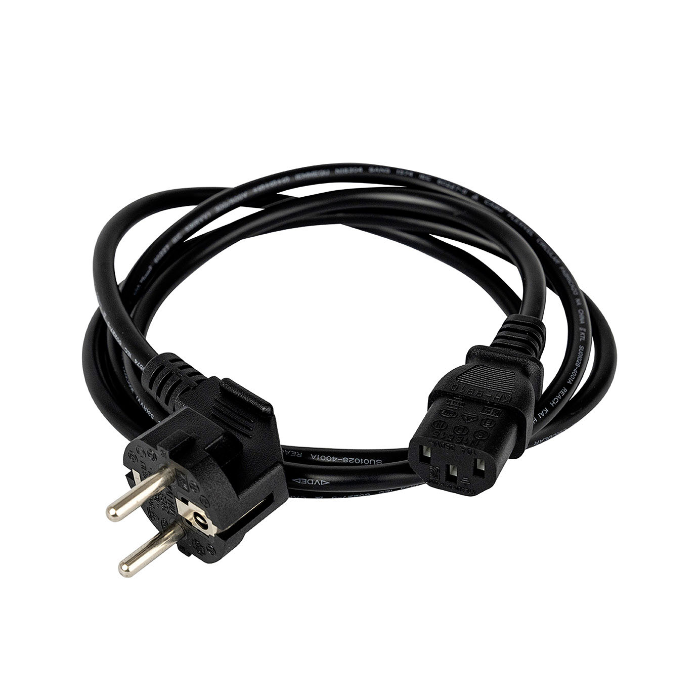Schwarzes Netzkabel Schwarzes Netzkabel