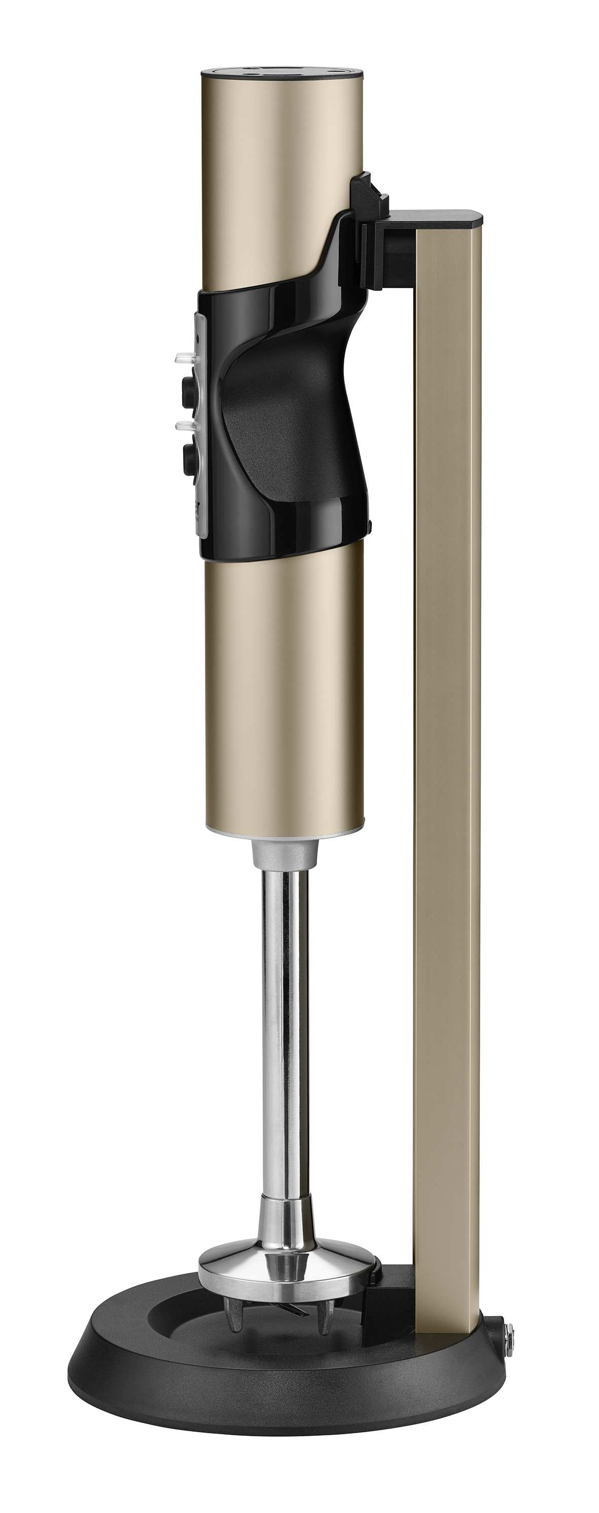 Electric hand blender in light brown