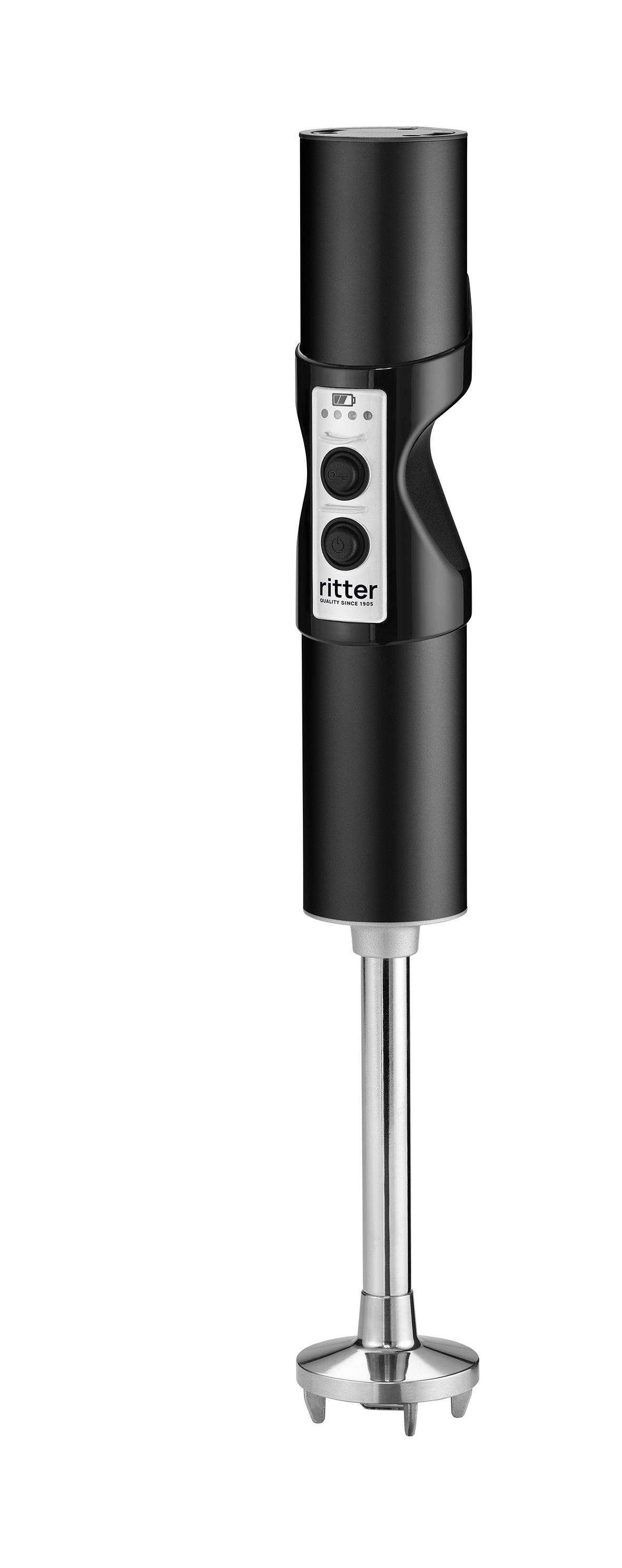 Electric hand blender in black