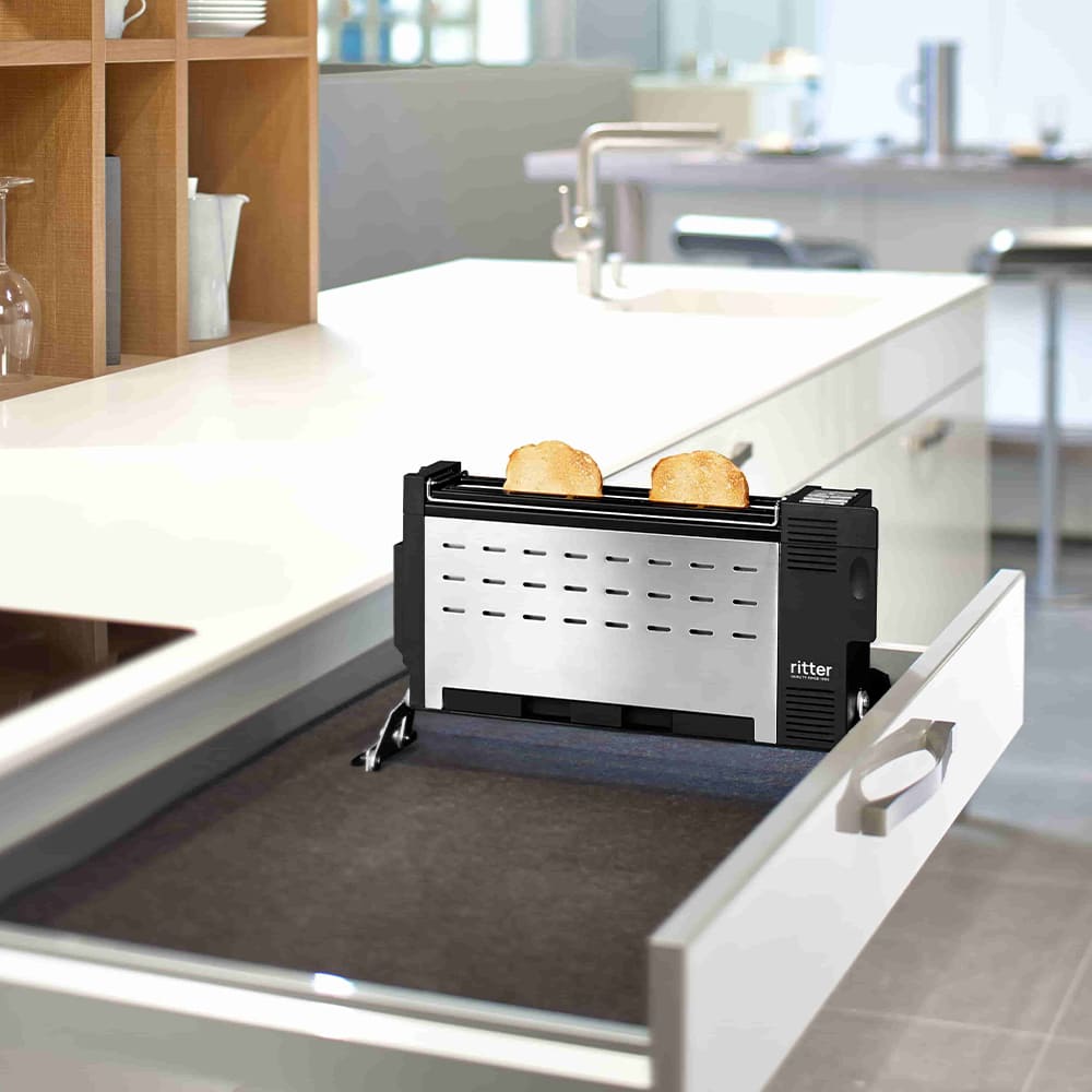 Electric built-in toaster in modern kitchen Electric built-in toaster in modern kitchen