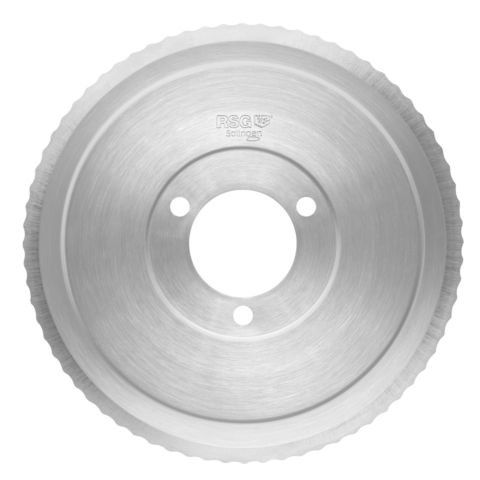 A picture of the serrated blade.